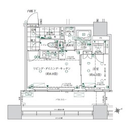 浜松町駅 徒歩11分 5階の物件間取画像